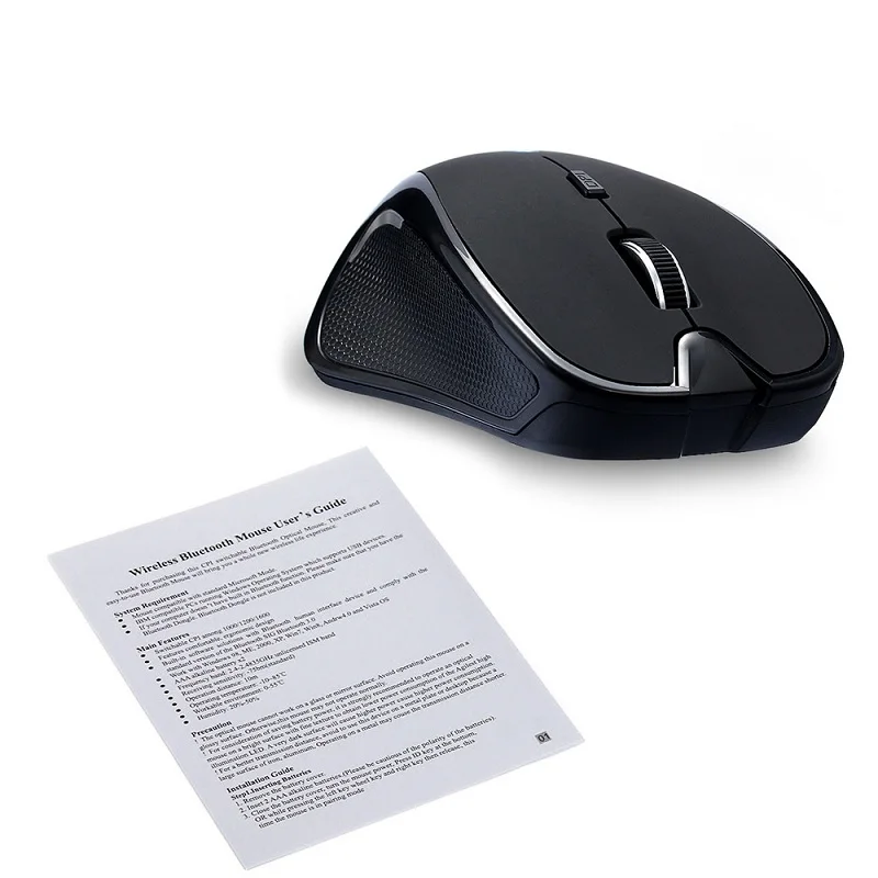 Wireless mouse 1600DPI 6 Buttons Adjustable Receiver Optical Computer Mouse BT 5.2 Ergonomic Mice For mi pad 4