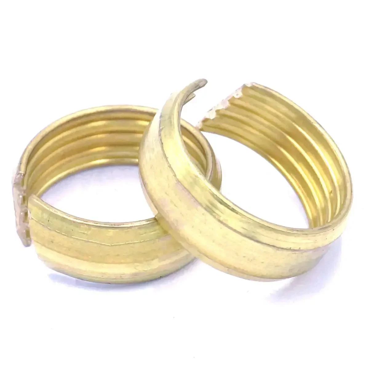 

10pcs Fit Tube ID x OD 12x16mm 16x20mm 20x25mm 26x32mm Pex-AL-Pex Tube Brass Compression Fitting Ferrule Ring Floor Heating