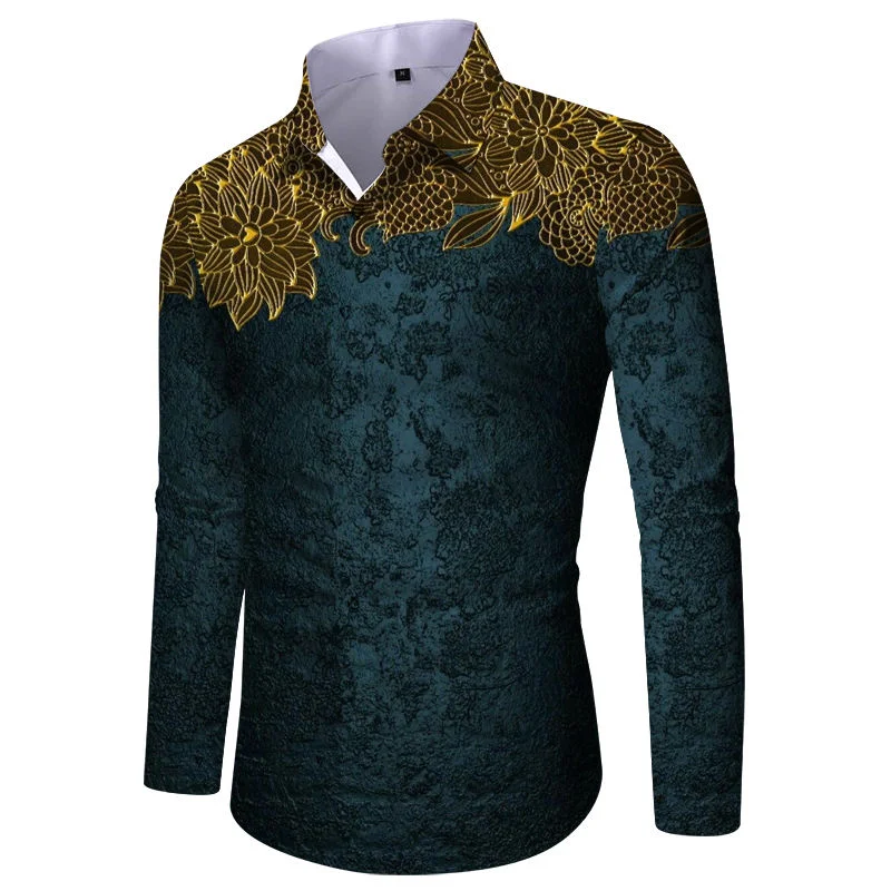 Designer's New 3D Printed Pattern Graffiti Line Checkered Shirt, Fashionable Men's Street Outdoor Casual Collar