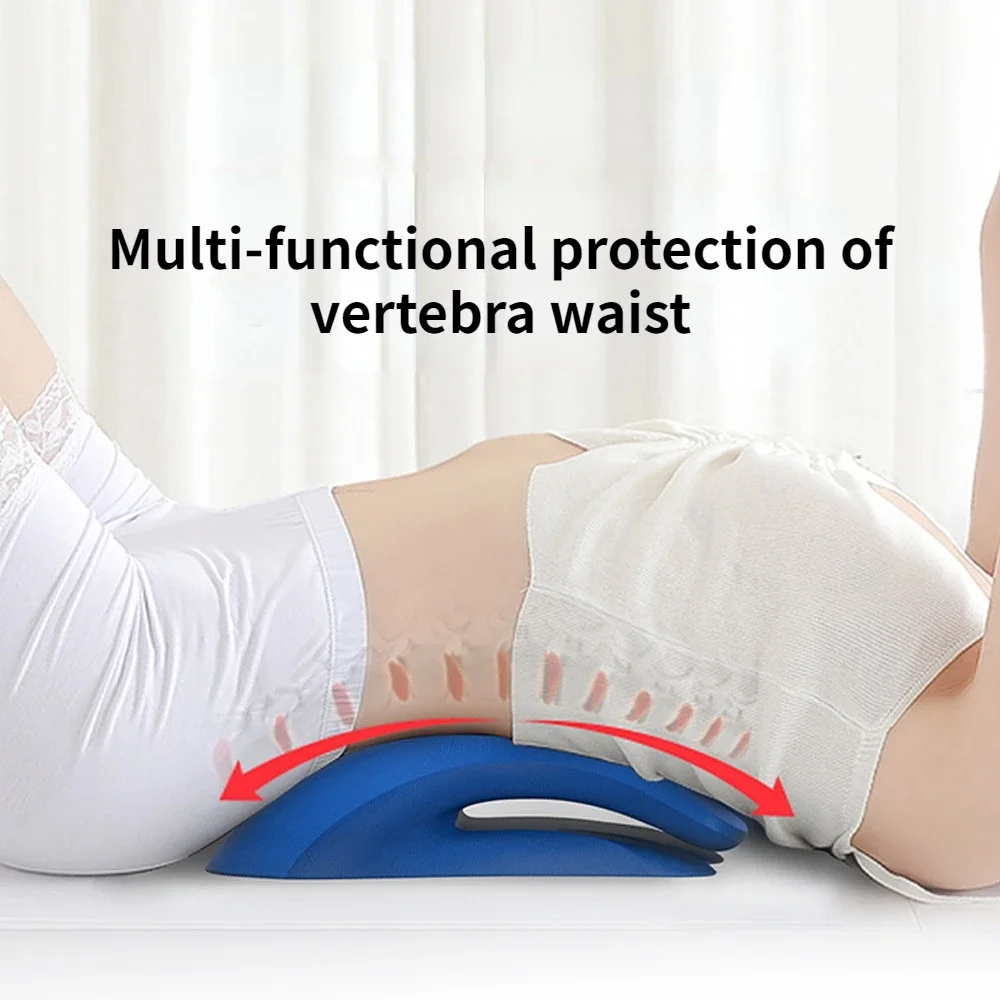 

Hot Sale PU Traction Lumbar Stretch Pillow Adult Lumbar Traction Pillow Home Massage Pillow