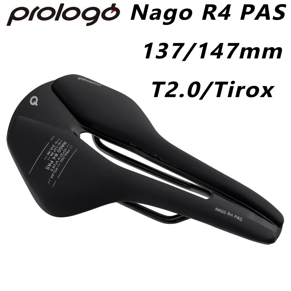 Original Prologo Nago R4 PAS T2.0/Tirox Rail Bicycle Saddle for XC Road Gravel MTB Off-Road Bike Cycling Parts 245x137/147mm