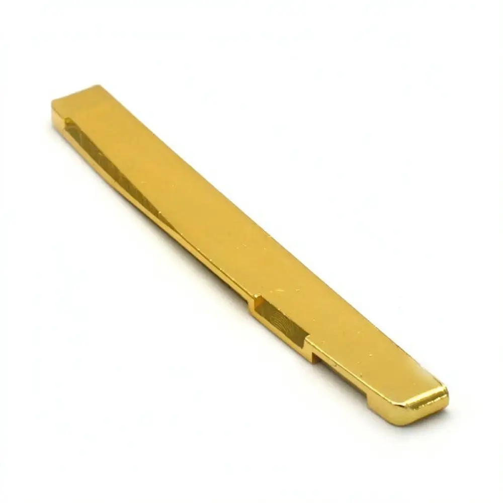Durable Brass Saddle For Acoustic Guitar Bridge Nut Metal Musical Instrument Parts Stable String Support Polished Surface