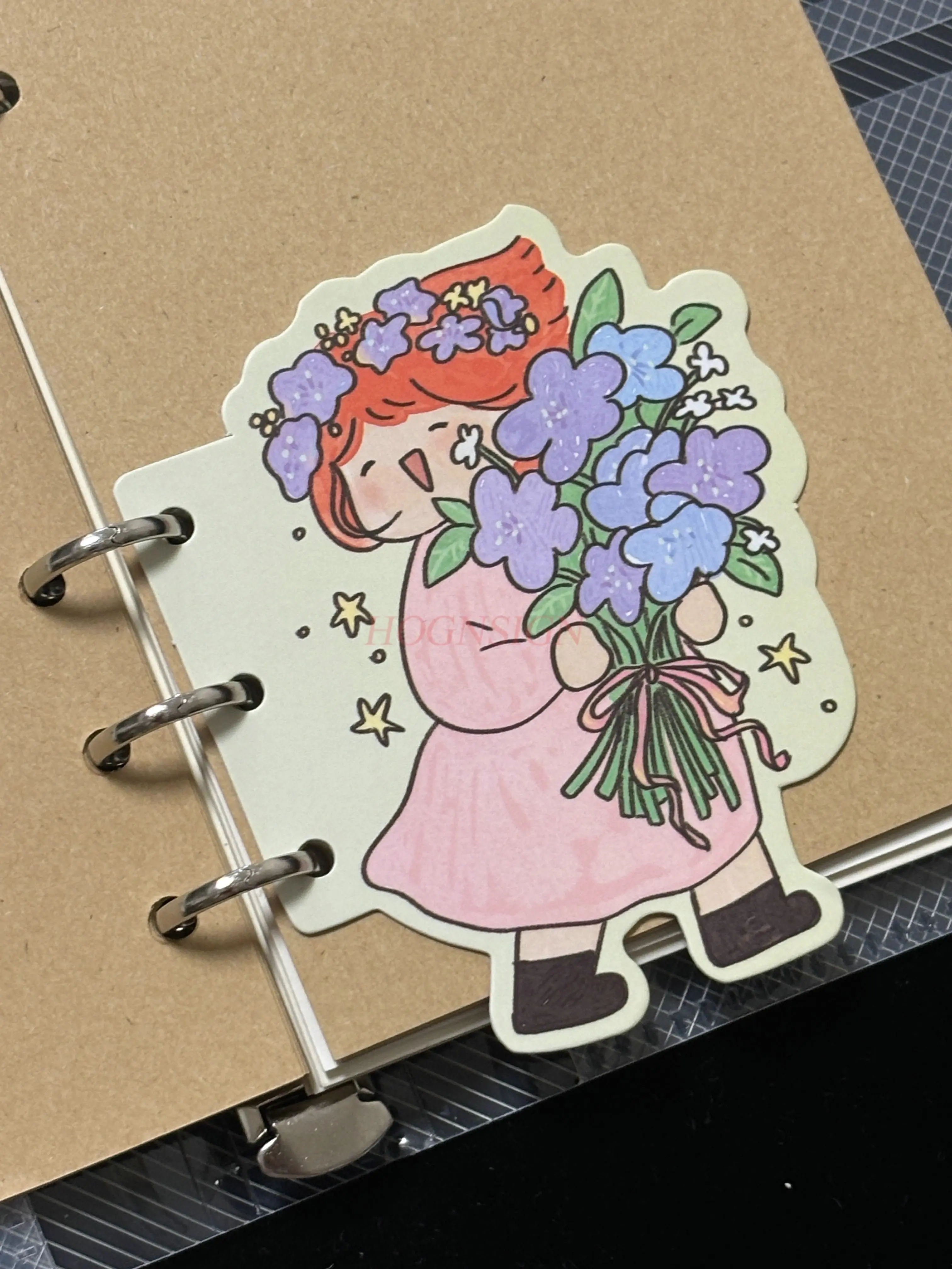 1pcs Handbooks with irregular separators