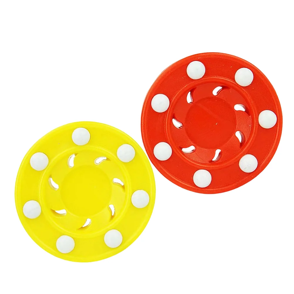 

2 Pcs Ice Hockey Accessory Outdoor Wheels Equipment Pucks Child