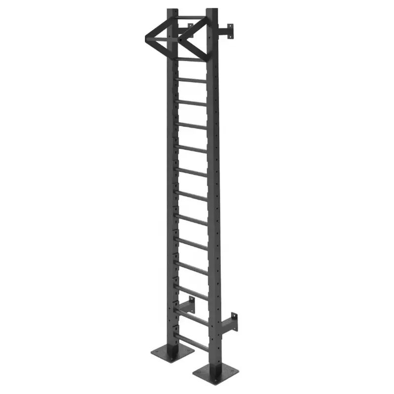 Wall Mounted Steel Tension Bar Horizontal Pull Up Bar Climbing Ladder Strength Training Home Gym Fitness Equipment
