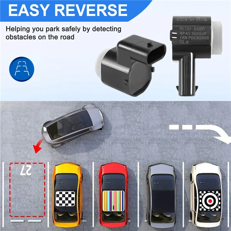 A09E-2 Pcs Sensore di Parcheggio Paraurti Retromarcia Assist Per Hyundai Kia 4MT271H7A 95720-3U000 4MS271H7C 957203U100 4MS27