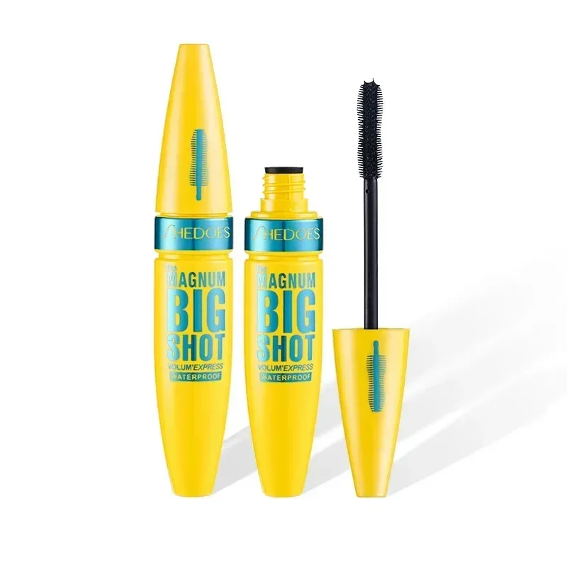 Shedoes Waterproof Mascara 3 Brush Head Curly Thick Slender Eyelash Natural Moisturize Lasting 24h Fashion Hot Sale Mascara 10ml