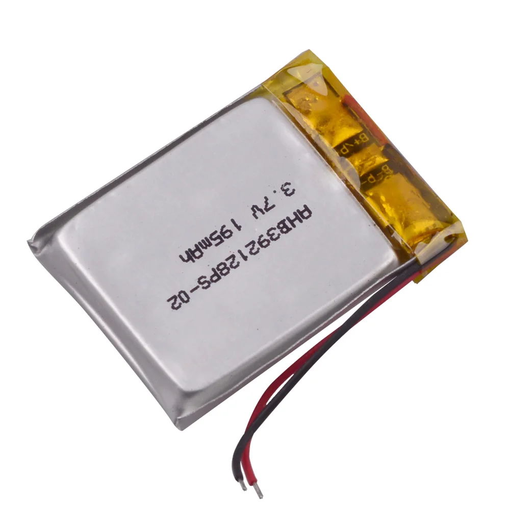 392128   3.7 فولت 195 مللي أمبير بطارية ليثيوم أيون ليبو بوليمر قابلة للشحن ل BT3030 سماعة رأس بخاصية البلوتوث سجل itech اللاسلكية AHB 392128