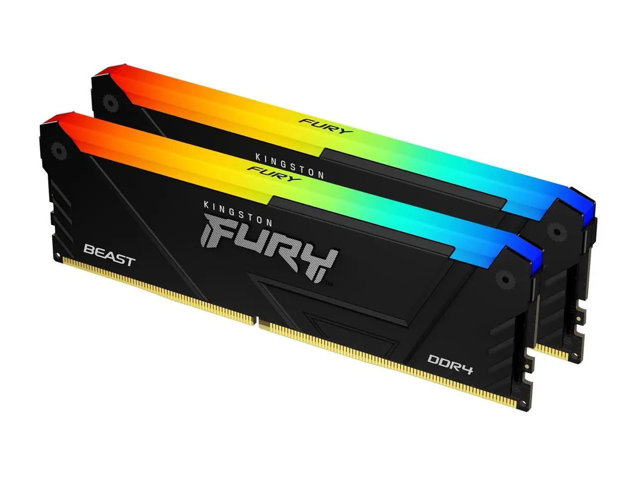 Kingston FURY Beast 32GB (2 x 16GB) 288-Pin PC RAM DDR4 3200 (PC4 25600) Desktop Memory Model KF432C16BB12AK2/32