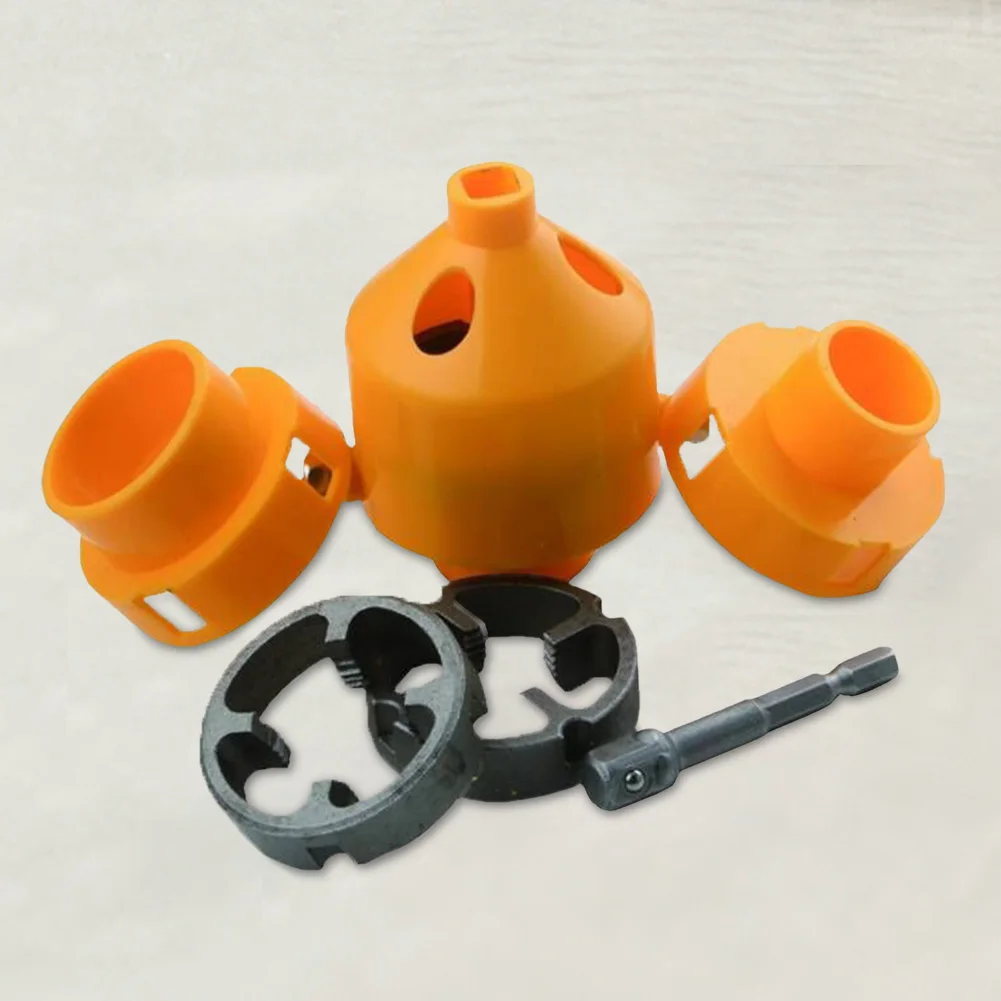 

Pipe Threader With 1/2Inch 3/4 Inch 1 Inch Dies Plumbing PVC Thread Tool Water Pipe Plate Teeth Set Manual Plumbing Repair Tool