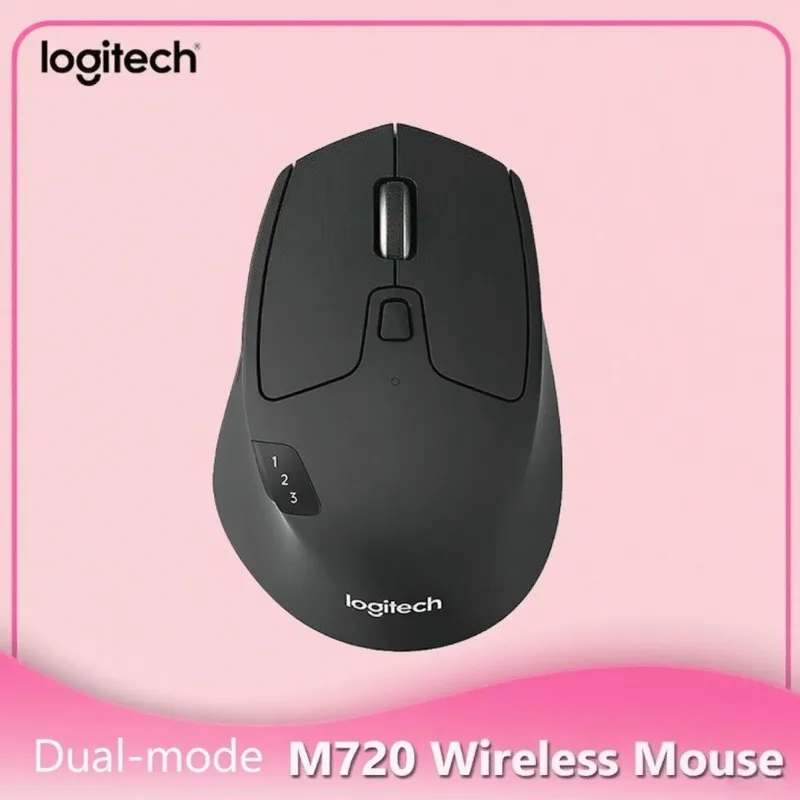 

Logitech M720 Wireless Mouse 2.4GHz Bluetooth Multi-device 1000DPI Office&Gaming Mice Unifying Dual Mode