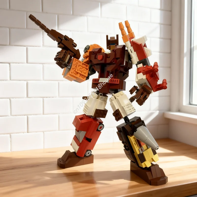 

692 деталей MOC TF Трансформеры Компьютерон, конструктор, рождественский подарок, игрушка для самостоятельной сборки, креативный развивающий конструктор