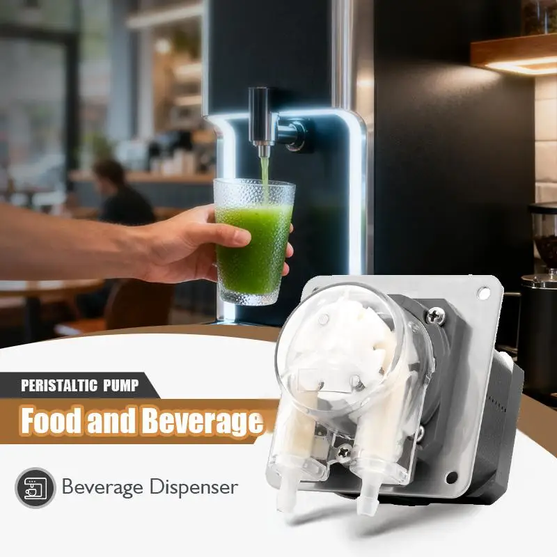 High Precision 24v Stepper Motor Peristaltic Pump 260ml/min for Beverage Filling Small Peristaltic Liquid Dosing Pump