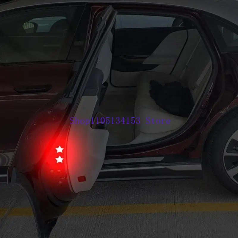 

hg89 Pack of 6 Reflective Star Stickers Self-Adhesive Warning Tapes for Vehicles Truck Waterproof Enhanced Night Visibility