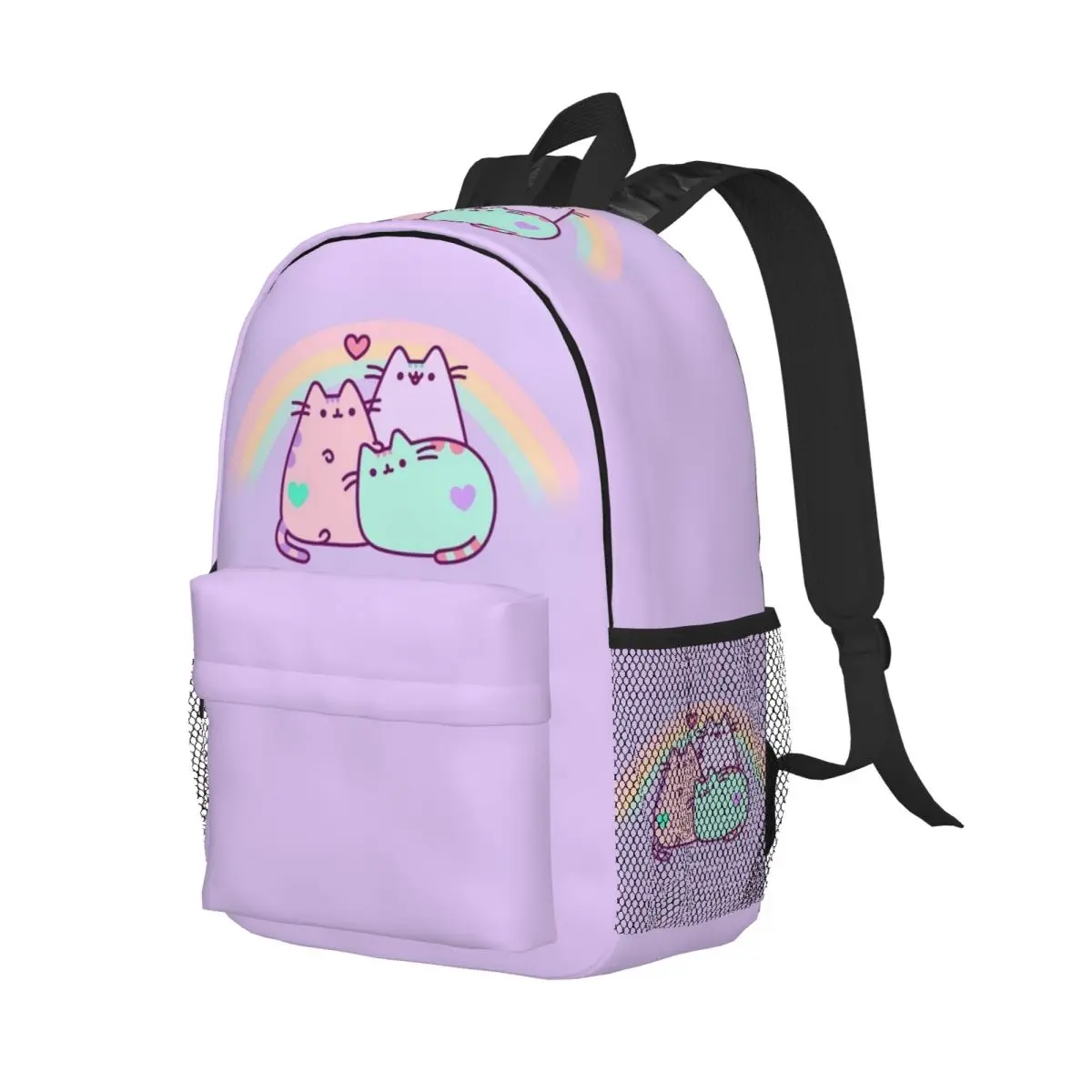 

Pusheenn Backpack Student Boys Girls BookBag Children School Bag Computer Shoulder Bags for Men Women