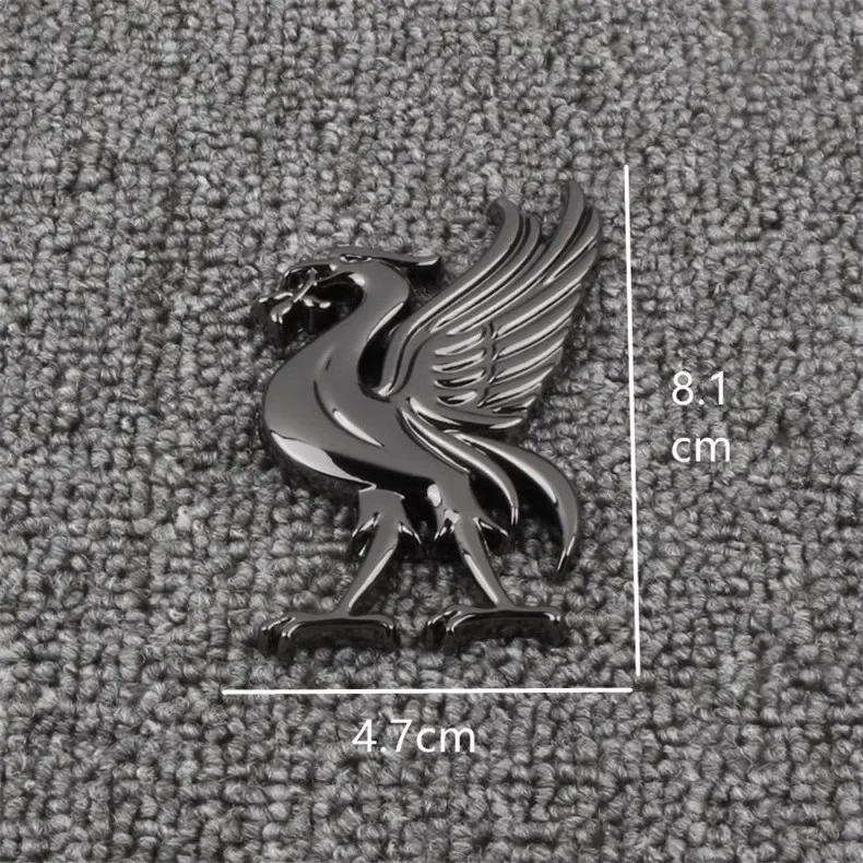 3D Metal Emblem decorazione moto posteriore tronco Badge adesivi per Liverpool Kop L F C fegato uccello Car Styling decalcomanie