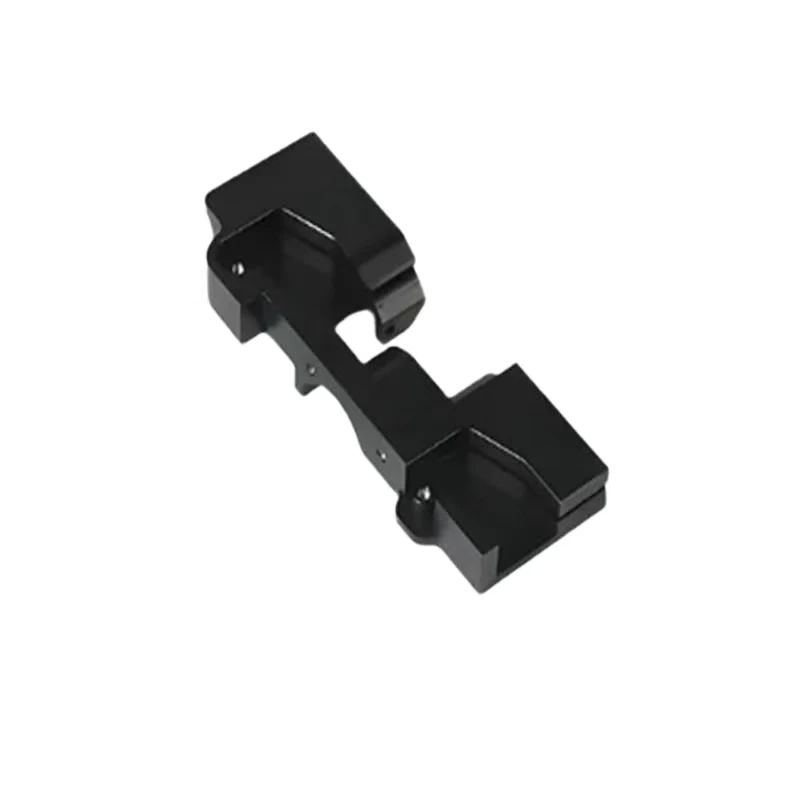 Black anodized aluminum alloy CNC machined multi-purpose mechanical positioning fixed connection parts