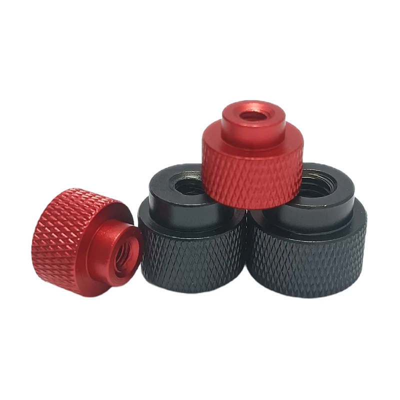 2pcs Aluminum Alloy Hand-Tightened Step Nut M5 M6 M8 M10 Knurled Blind Hole Nut Fine-Adjustment Hand-Tightened Nut
