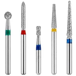 30 Pcs/Set Aluminium Dental Burs Kit With Holder Burs For High Speed Handpiece Turbine Burs Disinfection Box Dentist Tool