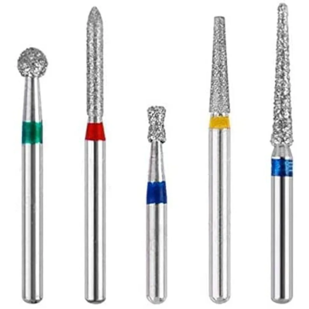 30 Pcs/Set Aluminium Dental Burs Kit With Holder Burs For High Speed Handpiece Turbine Burs Disinfection Box Dentist Tool