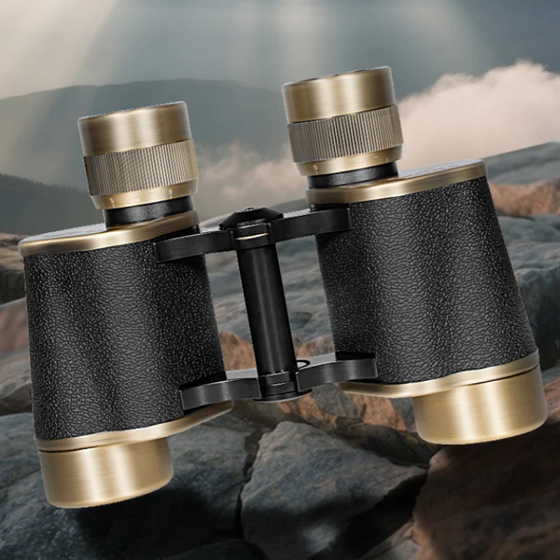 Professional 8X30 HD Binoculars for Adults All-Metal Body BAK4 Prism Handheld Telescope for Bird Watching Camping Outdoor Sports