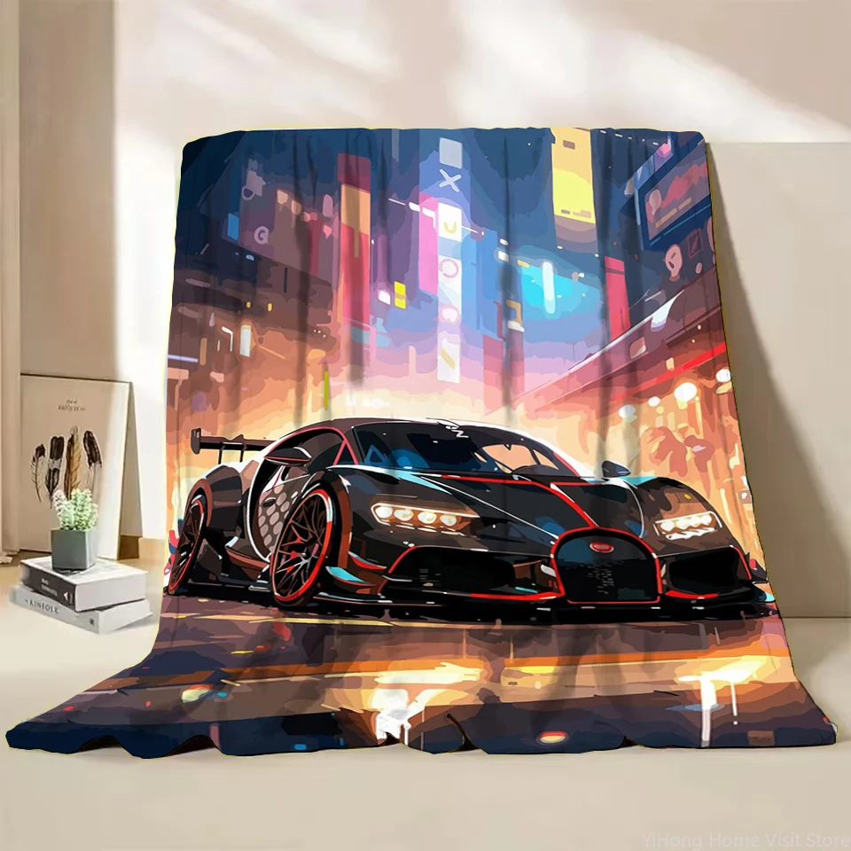 

Racing Cool HD Flannel Thin Blanket King Size Luxury Winter Throw Travel Blankets for Children Sofa Fashion Gift