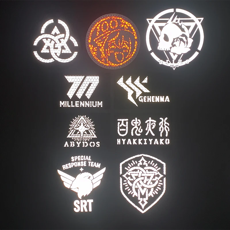 Azur Archives Reflective Patch Tactical Badge Millennial Gheina Abydos SRT Special School Park Arius 0/100 Points Armband Decor