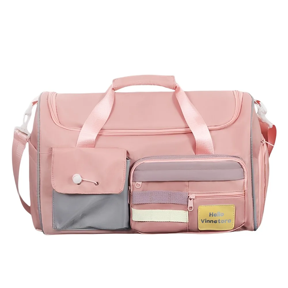 

Fashion Large Capacity Travel Bag Colorful with Shoulder Strap Duffel Bag Multi-Pocket Luggage Outdoor Travel