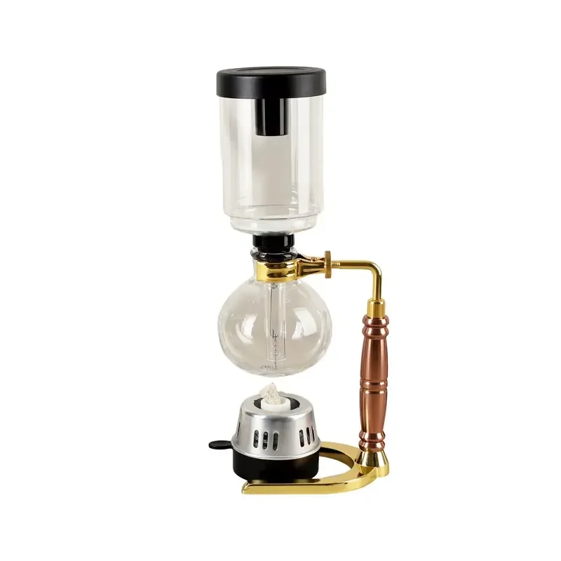for  Modern Minimalist Unfiltered Siphon Coffee Machine Home Brewing Set Transparent Glass Stainless Steel Parts 3 5 Cup