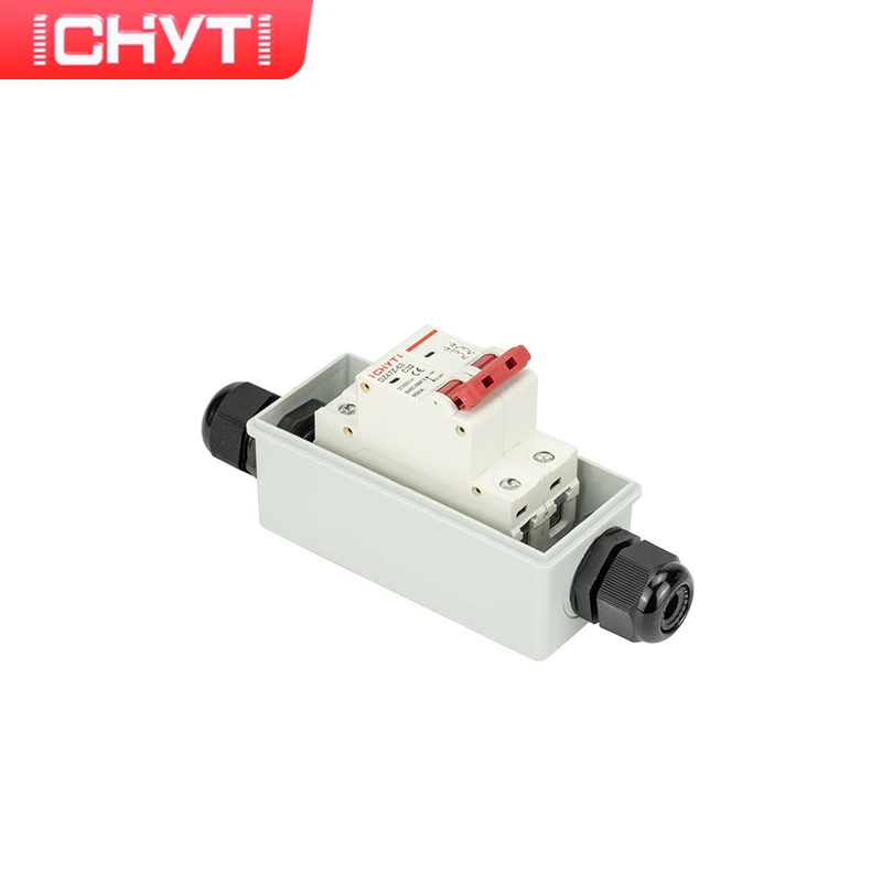 10 قطعة CE صندوق مقاوم للماء IP65 المواد البلاستيكية قطاع دارة في الهواء الطلق 2 طريقة صندوق توزيع MCB