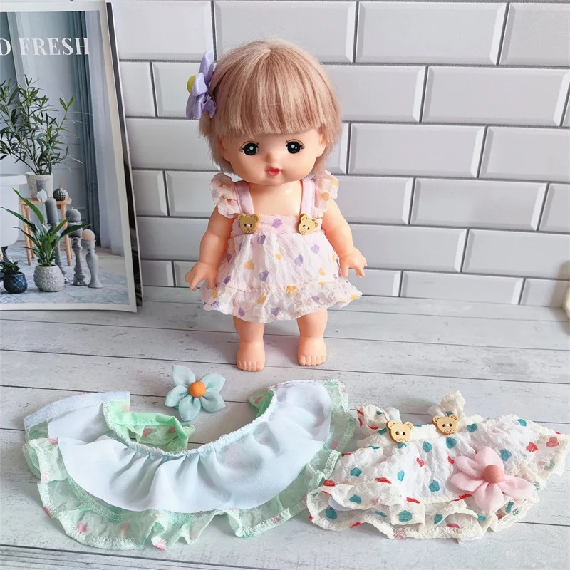 1Pc Mooie Meid Outfit Pak Jurk Kleding Voor 25Cm Mellchan Baby Pop Accessoires Fit 1/6 Bjd Pop Meisjes Diy Geschenken