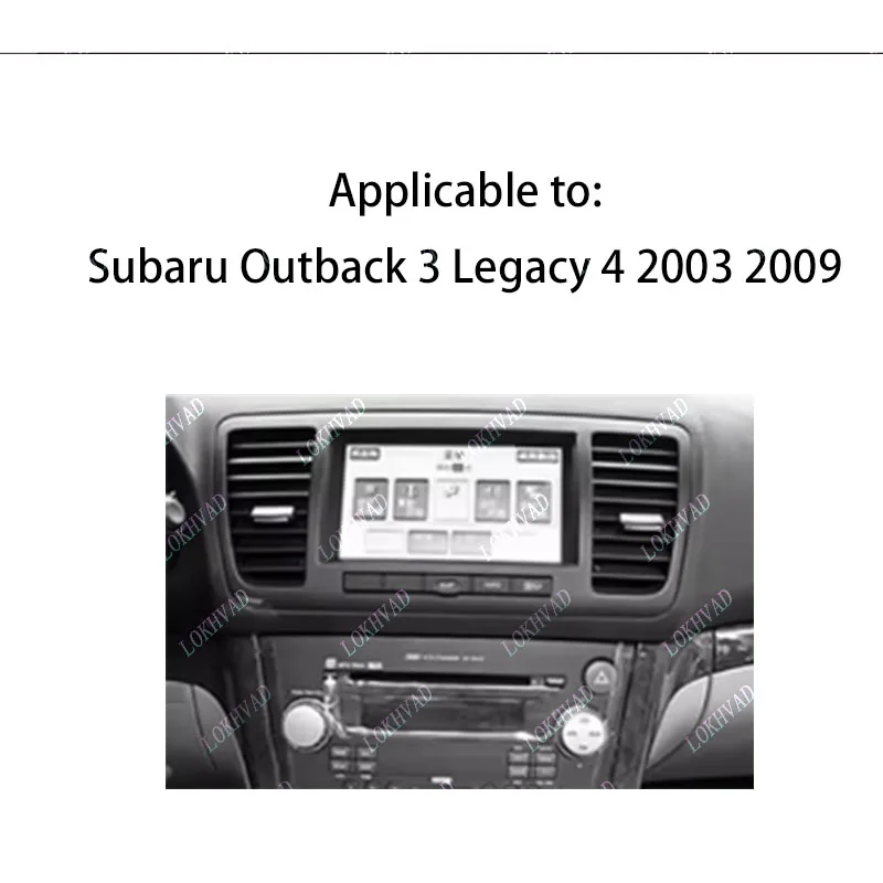 9 inch For Subaru Outback 3 Legacy 4 2003 2009 Car Radio Fascias Android MP5 Stereo Player 2Din Head Unit Panel Frame