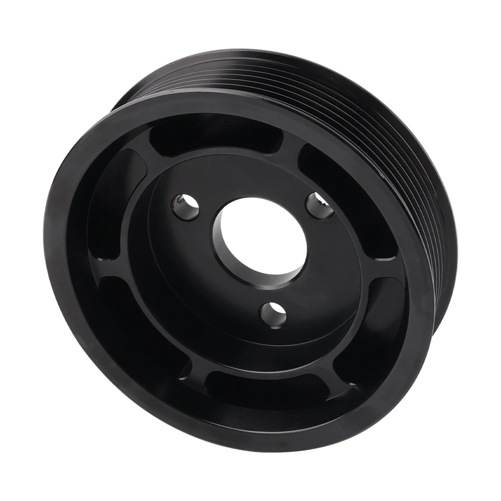 Black Power Steering Aluminium Pulley 32427553955 For BMW E82 E88 135i E90 E91 E92 E93 335i 335xi N54 Belts Pulleys Engine Parts view 4