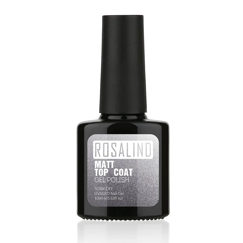 ROSALIND 10ml Matt Top Coat Gel Nagellak - Matte Soak Off Nagellak