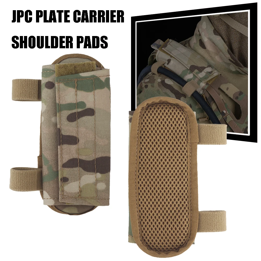 

1 Pair JPC Tactical Vest Shoulder Strap Pad Thick & Breathable Shoulder Pad Cushion 1000D Nylon Mesh Plate Carrier Protect Pads