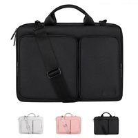 Shockproof Laptop Sleeve Bag Waterproof Oxford Cloth Laptop Case 13/14.1-14.5/15.6 Inch Multifunctional Computer Briefcase