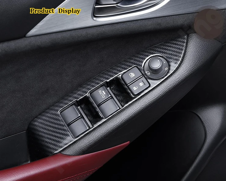 

Для Mazda-3 2018: Модифицированные аксессуары для интерьера/рамка воздуховода центральной консоли/накладка с узором под карбон (водный трансфер)