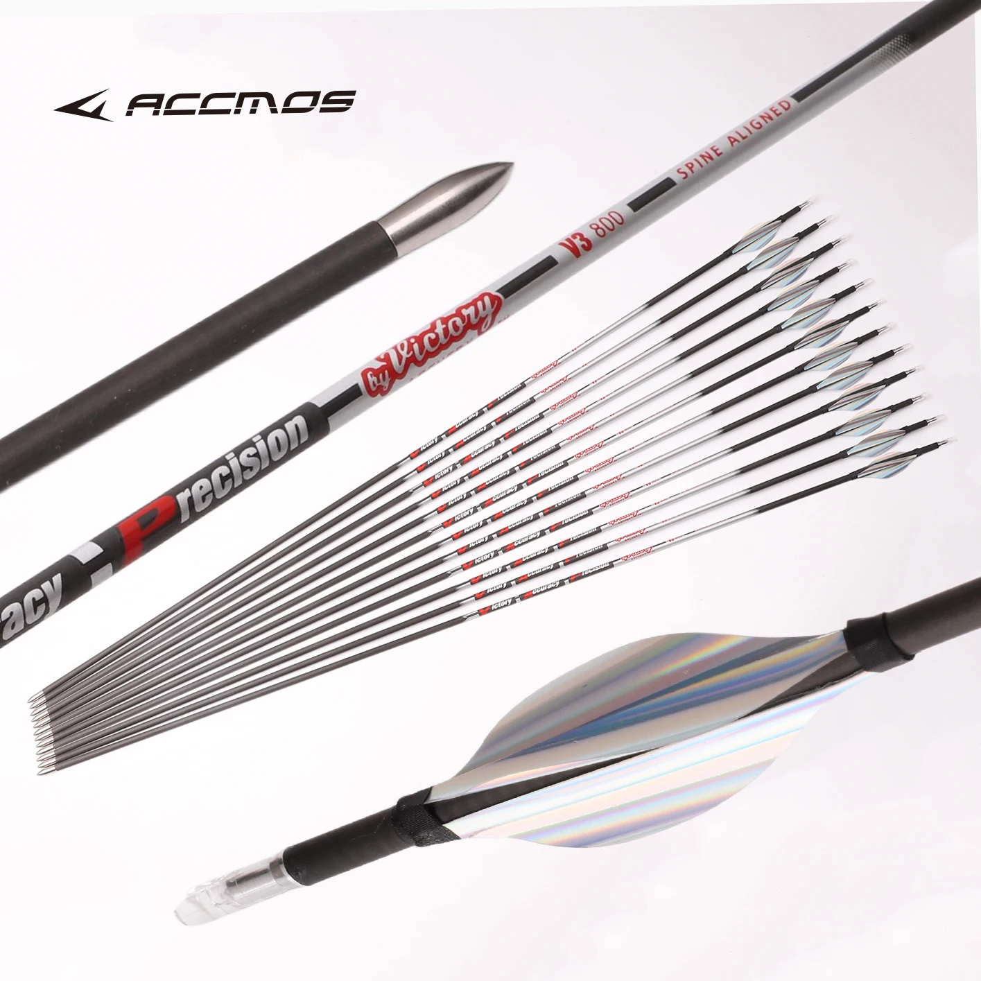 6/12pcs ID 4.2mm Pure Carbon Arrow Spiral Vanes Spine 350-900 Compound Recurve Traditional bow Shooting Training 30inch