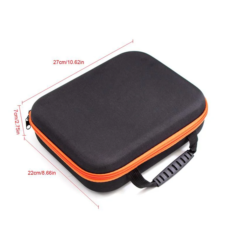 Waterproof Tool Bag Shockproof Tool Box Electric Drill Carry Case Oxford Cloth Bag for Electrician Hardware 27X22X7Cm