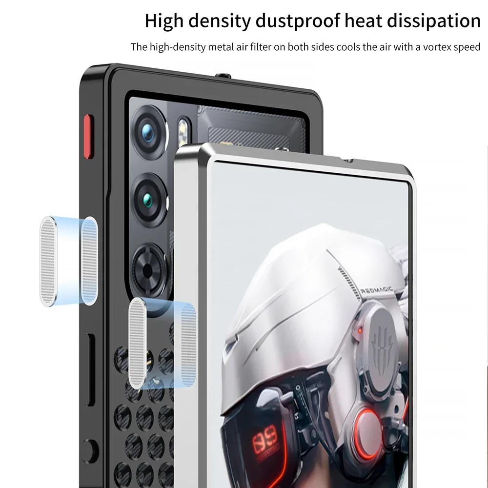 Metal Hollow Heat Dissipation Holes Back Cover For ZTE Nubia RedMagic 9 10 Pro + Plus RedMagic 10 10S 11 Pro Case Aluminum Coque view 5