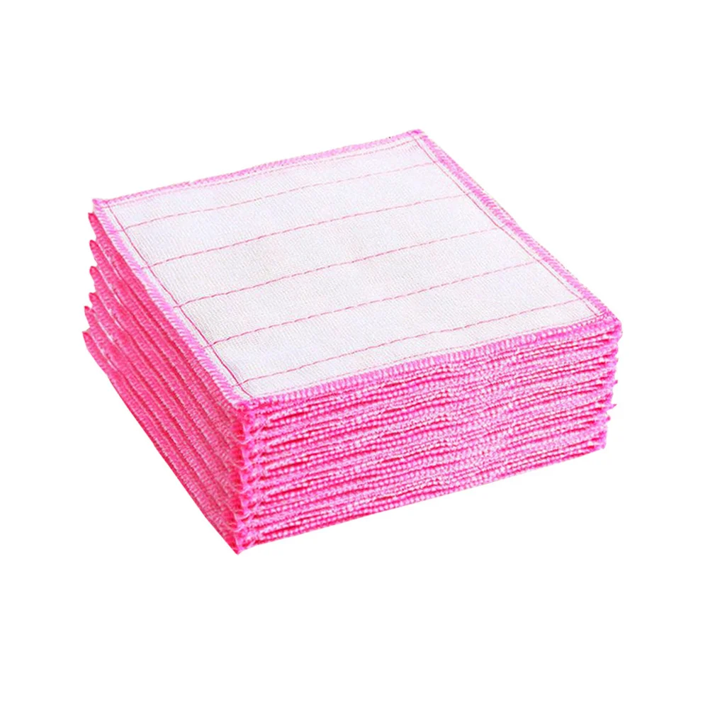 

20Pcs Kitchen Dishcloths Water Absorbent Durable Wash Towels Superior Cleaning Power Household Use Dishwashing Towels