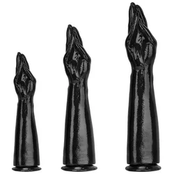 Three Sizes Black Color Extra Large Prosthetic Arm Alien PVC Dildos Soft Fisting Anal Butt Plugs Adult Sex Toys For Lesbian Gays