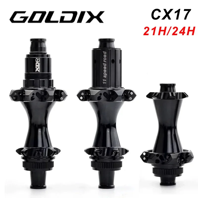 GOLDIX CX17 Bicycle hub 2:1 straight pull spoke 21/24Hole Center Lock suitable for SHIMANO 8170 Bicycle Accessories