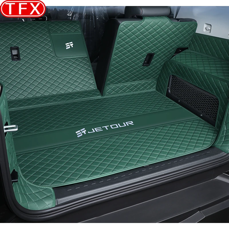 

For Chery Jetour T2 2024 2023 Car Styling Trunk Protection PU Leather Mat Catpet Interior Cover Part Auto Accessories