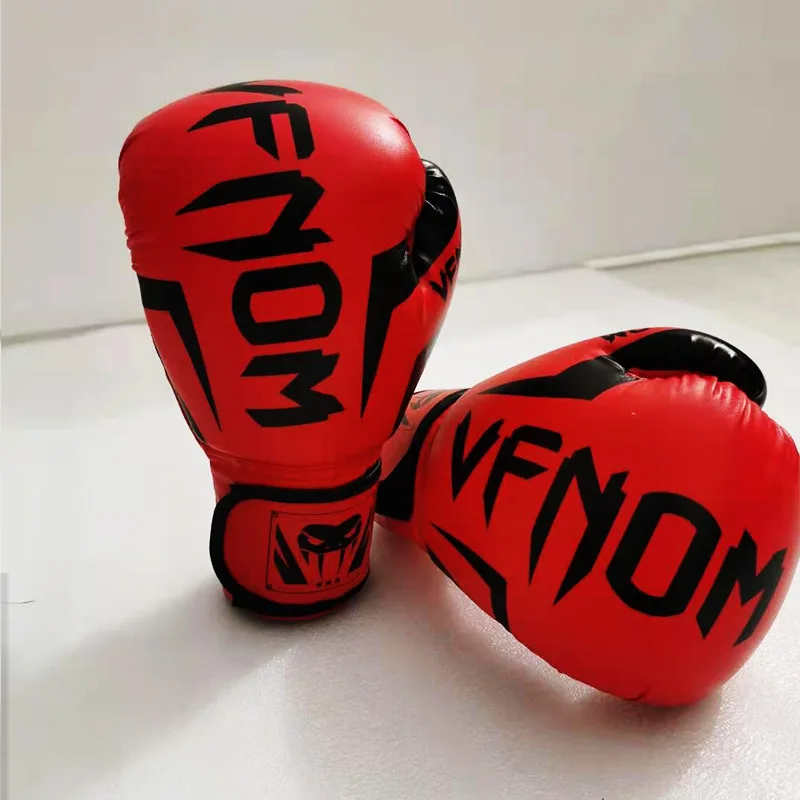6/12 uncji profesjonalne rękawice bokserskie dla dorosłych i dzieci Sanda Training Muay Thai Combat Fitness boks sportowe rękawice Taekwondo PU