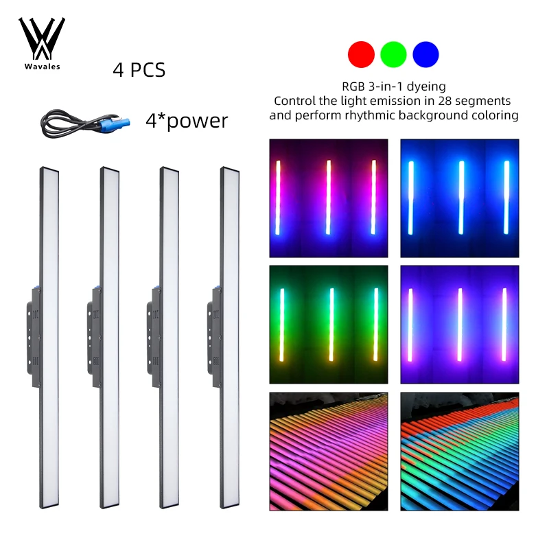 4pcs strip 336 pcs LED Point Controlled RGB Strobe Light /Washing Wall Light/ led par light /dyeing wash dj disco lamp