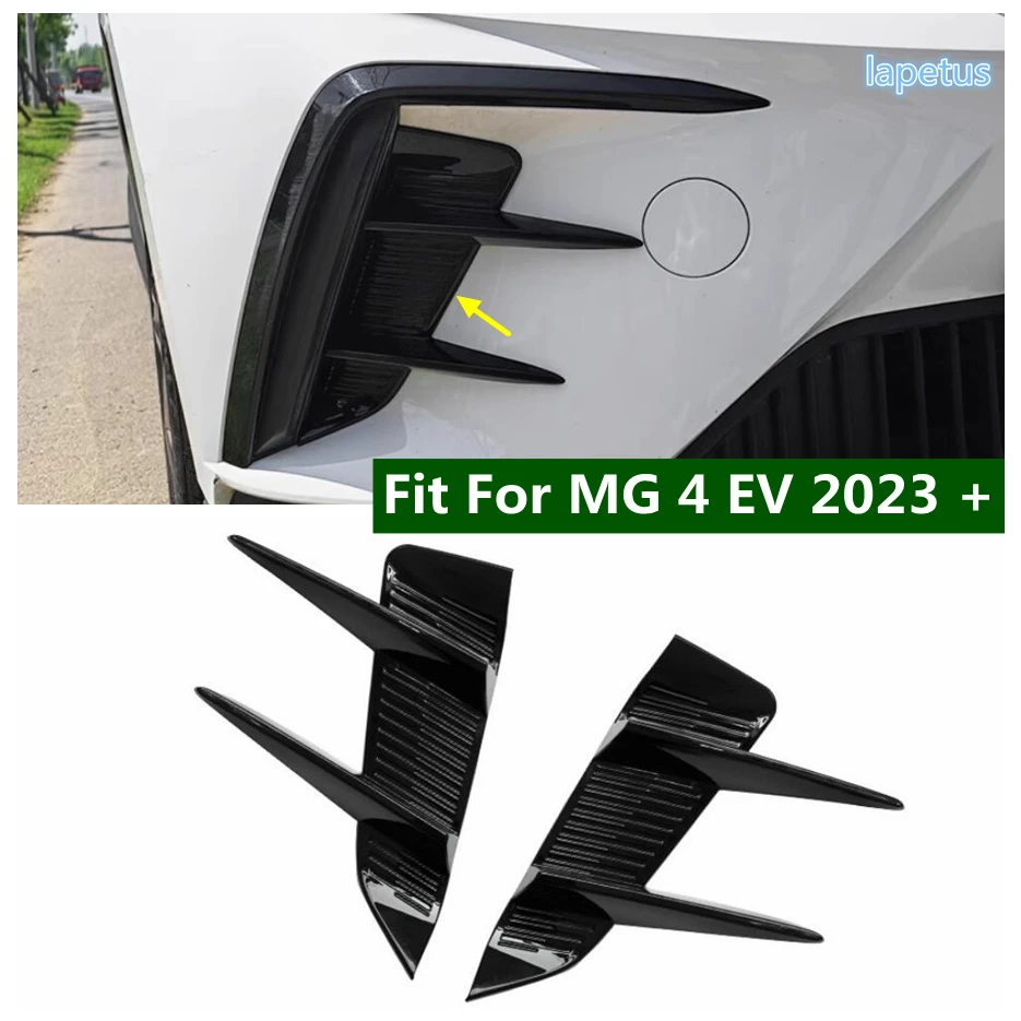 

ABS Front Bumper Spoiler Side Air Vent Eyebrow Wind Knife Decoration Trim Cover For MG 4 EV 2023 2024 Car Styling Accessories