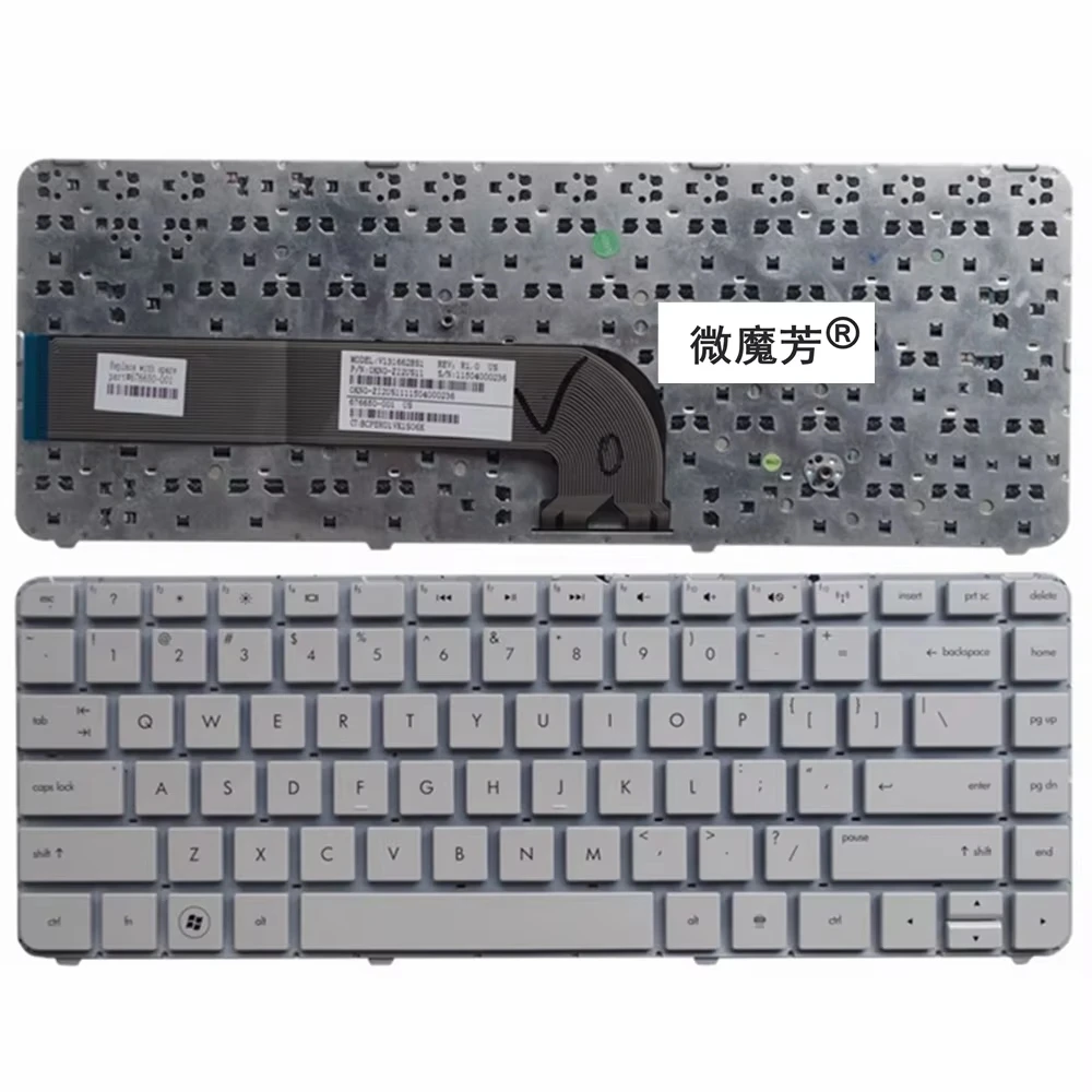 Teclado de Laptop NOVO dos EUA para HP dv4-5000 DV4-5018 5b01 5021 5204 5214 5302 5215 TPN-P102 DV4-5A04 5304 5016 5113 5303 5305 5A03