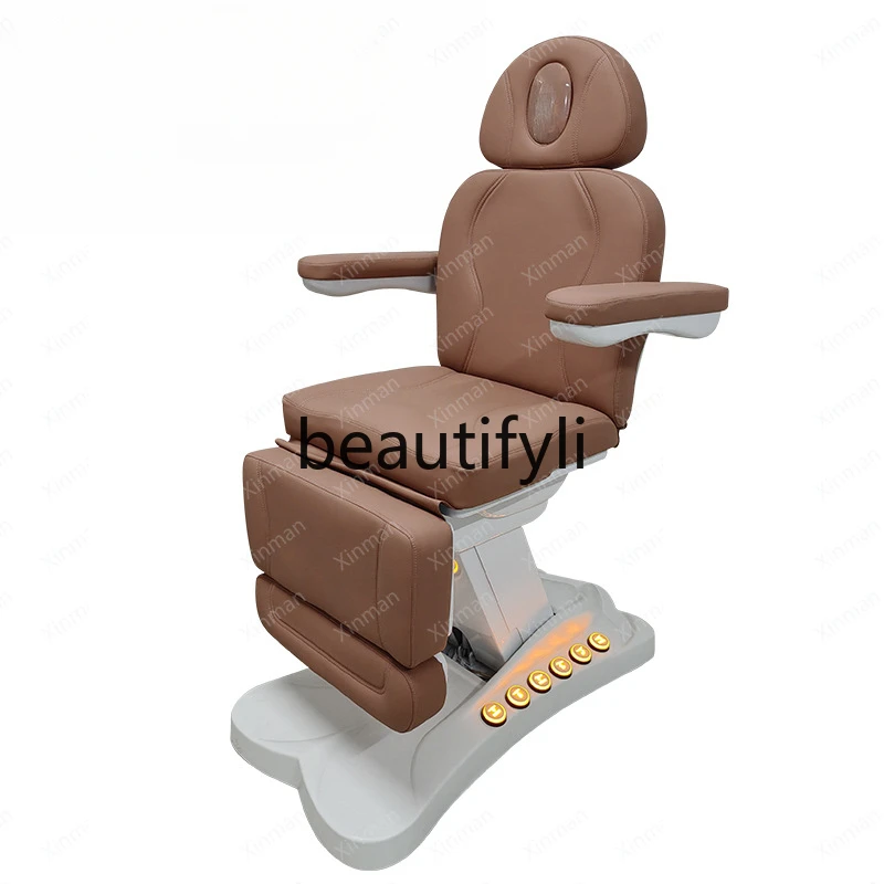 Electric beauty  Lifting pattern embroidery bed Beauty salon Eyelash medical micro-injection bed Dental examination bed