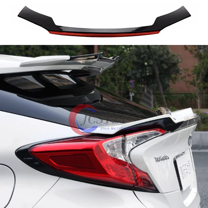 For Toyota CHR C-HR 2016 2017 2018 2019 2020 2021 High Quality ABS Material Car Rear Trunk Wing Sport Accessories Body Kit